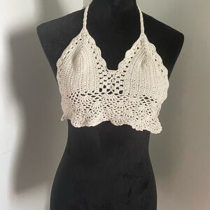 Crochet Top with open back